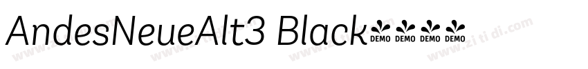AndesNeueAlt3 Black字体转换